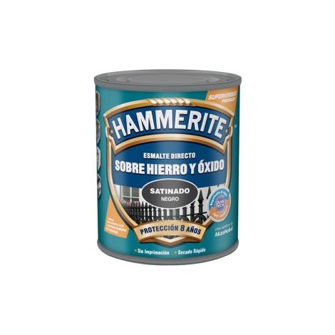 Hammerite Black Satin Metallic Emaille 0,750L 5093689