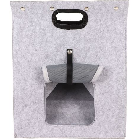 Sac en feutre pour chat, amovible, lavable, pliable, respirant, portable, pour petits chats et chiens (1/5)