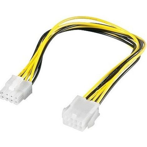 Wentronic Goobay CAK S-12 PCI Express EPS 8-Pin Power - Cable (0,28 m, Amarillo) (1/4)