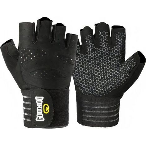 Gants De Fitness - Protection Paume Et Soutien Poignet - Matière Néoprène Imprimé Silicone Et Microfibre Respirante - Taille S À XL (1/5)