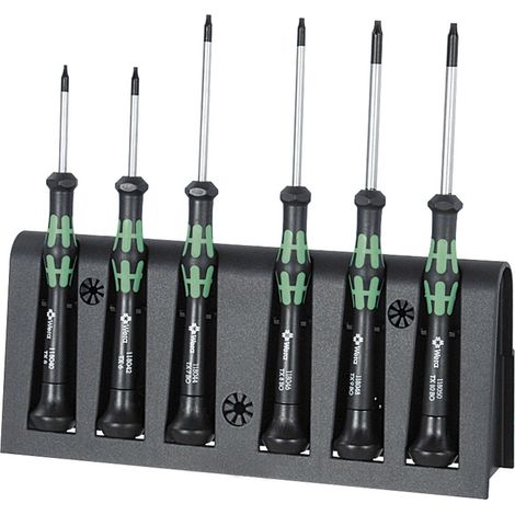 Wera Elektronik-Schraubendreher-Satz, für TX, Kraftform Micro, 6-teilig