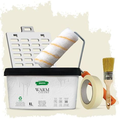 Pintura - PECTRO - Monocapa - 4L - Crema Suave - Interior Lavable