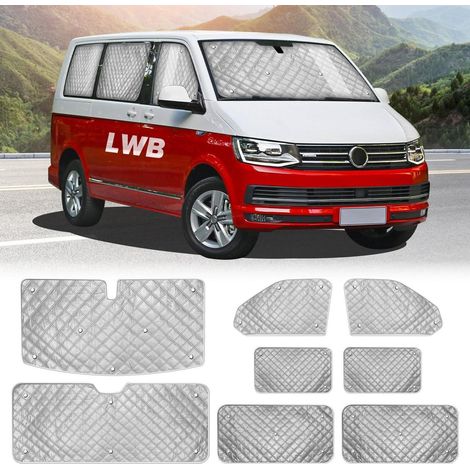 8-teiliges Thermomatten-Set für VW T5/T6 LWB, Sonnenschutz Abdeckung (1/5)