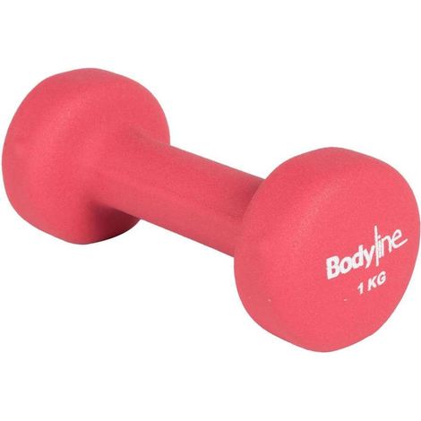 Manubrio in ghisa e neoprene antiscivolo e antiurto 1kg - home fitness