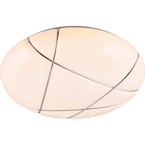 TIBOR PLAFONIERA LED 36W 4400lm, 2700-6300K EFFETTO CIELO STELLATO CON TELECOMANDO MULTIFUNZIONE D. 50CM (1/3)