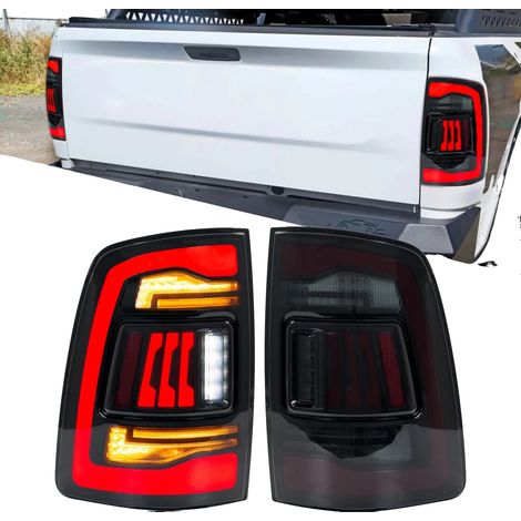 Gruppo fanale posteriore a LED, compatibile con Ram 2009-2018, in plastica ABS, tensione 12V, luminosità 3400LM, impermeabile IP67 (1/5)