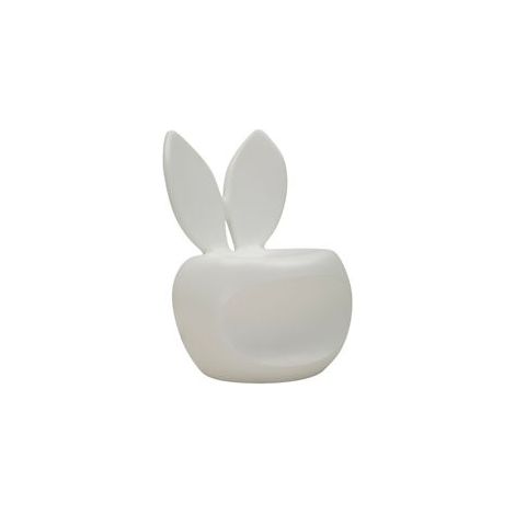 Chaise bunny blanche cm 57x55x79 (hauteur d'assise cm 39) (1/5)