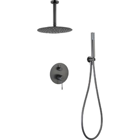 IMEX GPP063/BGM BLESS-PALAU Monomando Conjunto Empotrado Black Gun Metal - ref: GPP063/BGM (1/2)