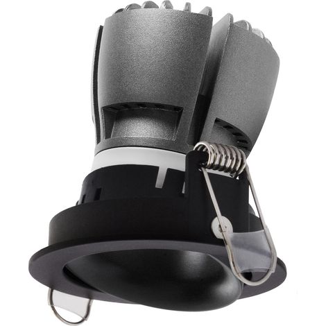 Foco empotrable de techo orientable NOK1 Orientable LED COB 7 W 675 lm 3000 K CRI80 40° Negro (1/3)