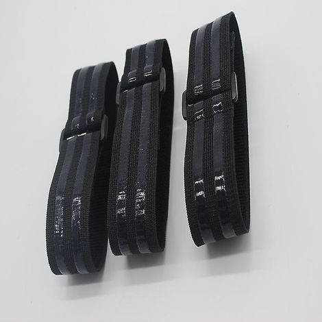 Sangles élastiques de 45,7 x 5 cm avec silicone antidérapant et fermetures auto-agrippantes (lot de 8) - Lanières de rangement polyvalentes pour vélos, camping-cars, bateaux, câbles et cordes (1/5)