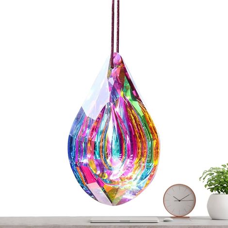 zum Aufhängen Regenbogen Ornamente bunter Kristallglas