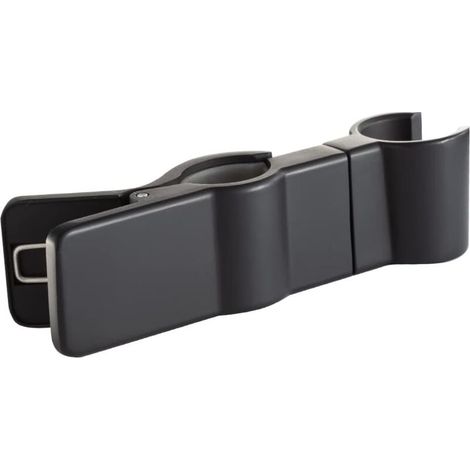 Supporto universale per soffione doccia, supporto regolabile per soffione doccia diametro 20-25 mm (nero) (1/5)