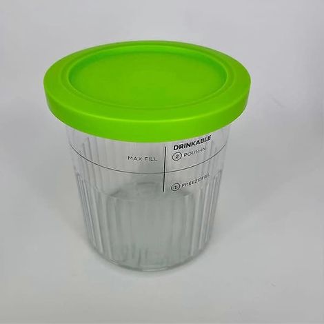 4er-Pack Ninja Creami Deluxe Ersatzbehälter und -deckel, kompatibel mit NC501 NC500-s-FX-[BEMS] Grün Einzeln (1/5)