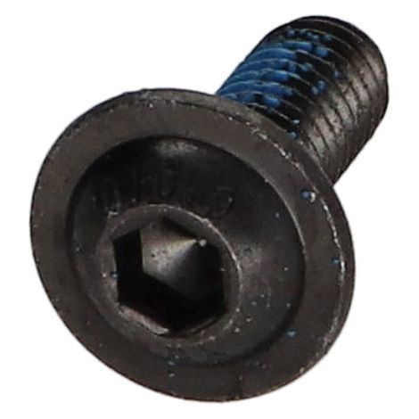 Vis métaux Tête ronde large Hexagonal creux Embase collerette Clé de 4 HC4 M6X16 Classe 10.9 Acier zingué noir-1 pièce