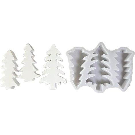 Moule en Silicone pour arbre de noël, moule à bougie pour la fabrication de bougies, moules en résine d ' ornement de noël, moule artisanal décoratif, moules en Silicone pour arbre (1/5)