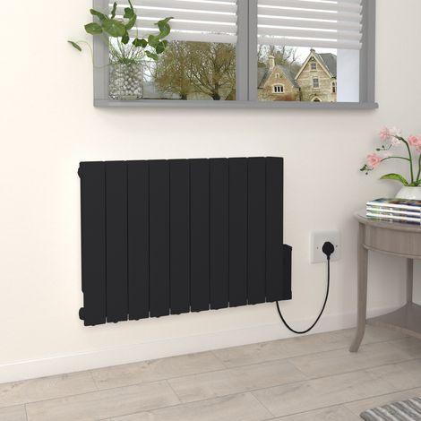 Warmehaus Wi-Fi Oil Filled Electric Heater Black 575x855mm 1800W