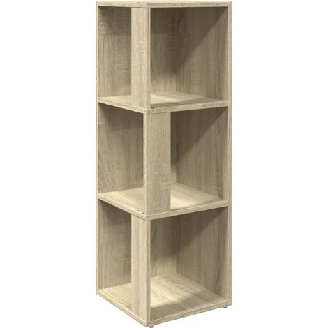 Armario esquinero compacto de 33 x 33 x 100 cm 3 compartimentos elegante diseño moderno madera de roble Sonoma 020047970 (1/5)