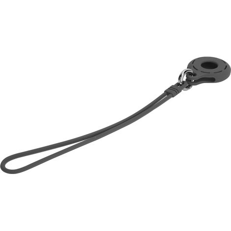 Étui en silicone rond creux anti-perte pour localisateur iOS (noir) (1/5)
