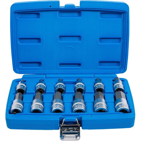 Bgs Technic – Jeu de douilles à embouts 12,5 mm (1/2") – 12 pièces – Six pans intérieurs 5-22 mm – Acier chrome-vanadium – Ajustement précis (1/5)
