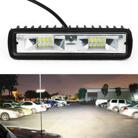 1 paire phare de travail LED 16LED 18W 12V étanche spot longue portée pour tout-terrain SUV voiture (1/5)