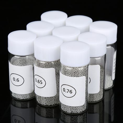 Billes de soudure BGA pour rebillage, soudage de circuits imprimés, thermoformage, pochoirs universels (1/5)