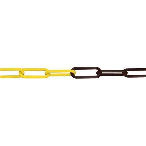 Certeo, Chaîne de signalisation en nylon, lot 50 m, noir /