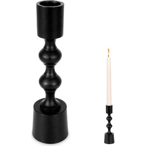 Candelabro bigbuy christmas candelabro verticale nero 16 cm (1/5)