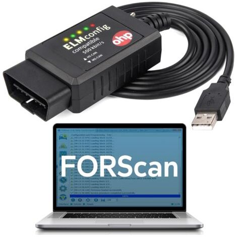 FENOPLASTICAOHP FORScan – Outil de diagnostic OBD2 vers USB basé sur ELM327, avec commutateur MS-CAN/HS-CAN, pour véhicules Ford, Lincoln, Mazda et Mercury (1/5)