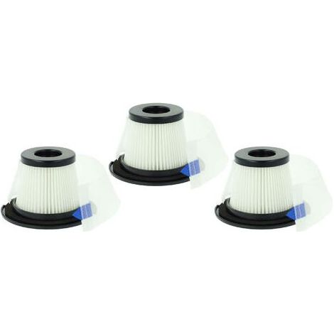Kit de 3x Filtres d'aspirateur compatible avec Klarstein Clean Butler 4G Silent 10033762 / 10033763 aspirateur sans-fil - Filtre anti-saleté (1/4)