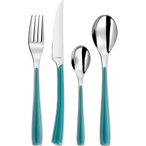 Set di posate turchesi da 24 pezzi - 2224SGAF11C71 - Amefa