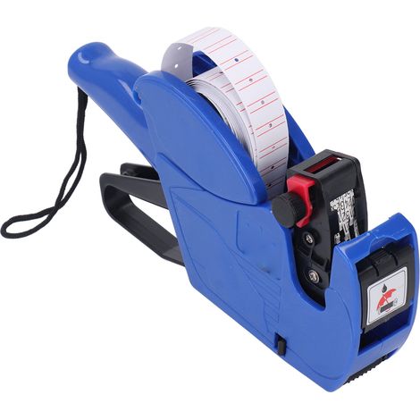 Étiqueteuse de prix portable à 8 chiffres pour magasins, usines et entrepôts (bleue) (1/5)