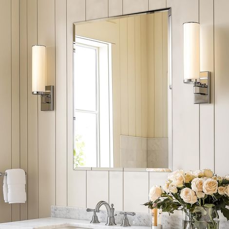 Specchio da Bagno Rettangolare Minimalista Ingresso 60x80cm (1/5)