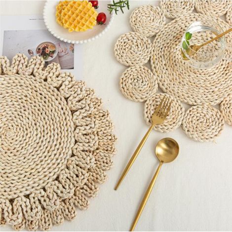 Napperons tissés épais innovants résistants à la chaleur pour table (1/5)