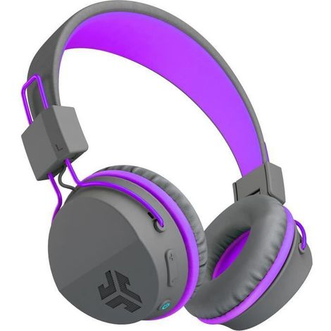 JLab JBuddies Casque Arceau Micro USB Bluetooth Gris, Violet (1/5)