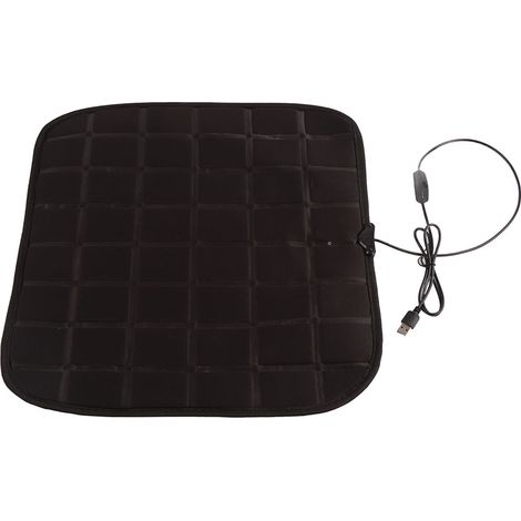 Coussin chauffant auto 12V, assise de siège chauffe hiver pour voiture, couverture chauffante USB, siège auto unique, confort thermique. (1/3)