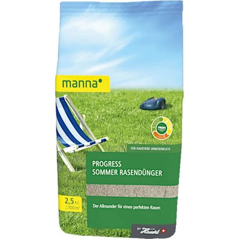 Manna Progress engrais d’été pour gazon 2,5 kg engrais d’été, engrais pour gazon, professionnel d’été