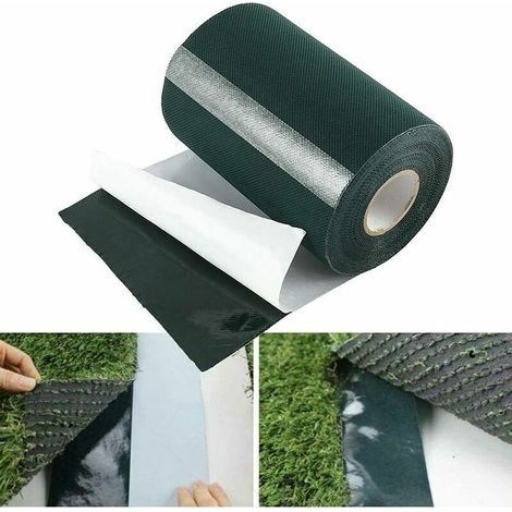 10 m x 15 cm ruban de pelouse auto-adhésif ruban de tapis ruban de couture de gazon artificiel ruban adhésif de tapis de pelouse ruban de fixation vert ruban de couture de pelousedyk-alovez (1/4)