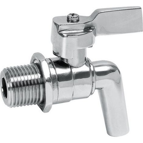 Rubinetto Acciaio Inox Con Leva Per Contenitore Olio Attacco 1/2 (1/2)