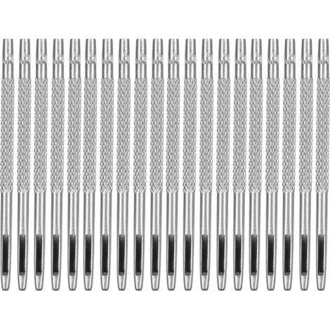 Set mit 20 Lederlochern, verchromter Kohlenstoffstahl, verschiedene Größen, Lochwerkzeug für Uhrenarmbänder, Gürtel und Bastelarbeiten, 1,5 mm (1/5)