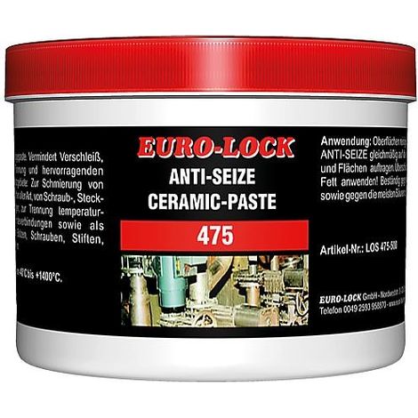 Pâte céramique Anti-Seize EURO-LOCK LOS 475 boîte 500g