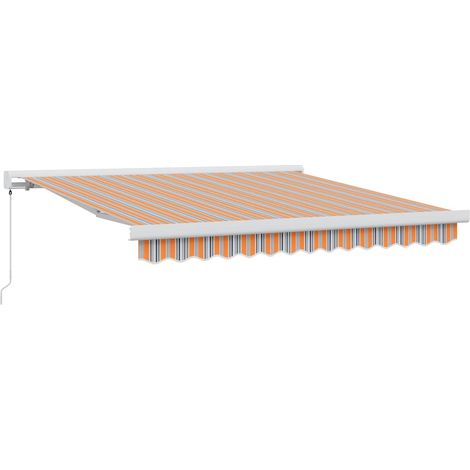 Maison Exclusive - Tenda Retrattile Multicolore 300 x 250 cm Tessuto e Metallo