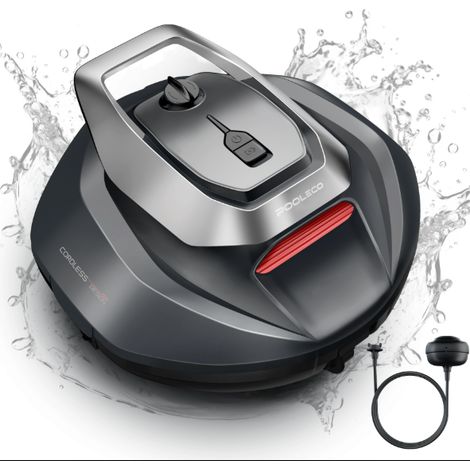 Ultenic – Robot piscine sans fil 90 min autonomie – Auto-parking – 2.5L – Pour piscines hors sol jusqu'à 80㎡ – Nettoyage efficace du sol