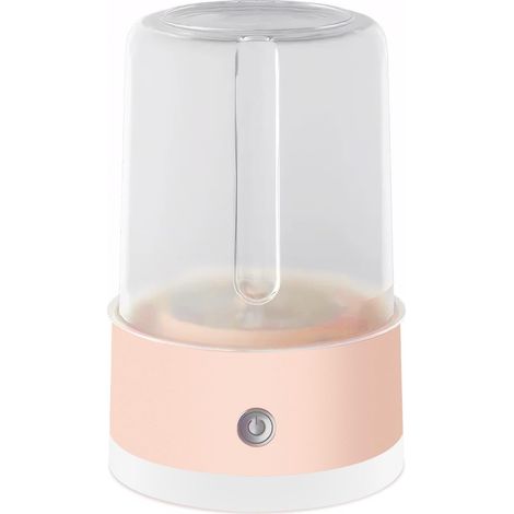 Mini portable washing cup for underwear and socks, cordless, rechargeable and waterproof, ideal for travel, camping and business trips (pink) (1/5)