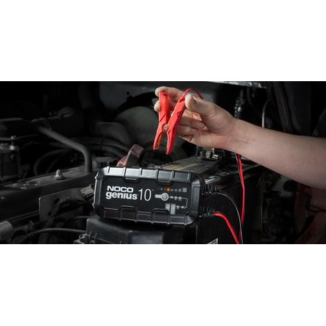 Noco genius10 eu Caricabatterie da 10a per batterie 6v/12v con funzione di manutenzione e desolforazione