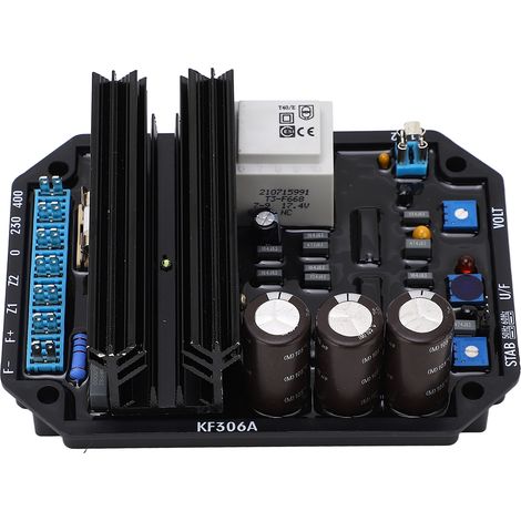 Régulateur de tension automatique avec protection contre les surtensions et les basses vitesses 50/60 Hz. Carte AVR optionnelle pour groupe électrogène diesel 115/230/400 V CA. (1/5)