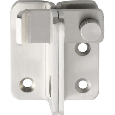 Serrure de porte coulissante Cadenas Moraillon Serrure Boucle Crochet de verrouillage Antivol Finition brossée Acier inoxydable