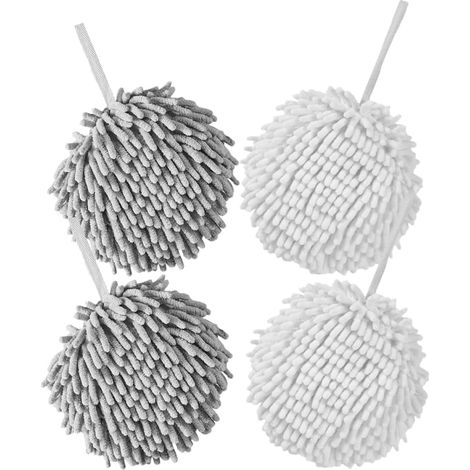 serviettes suspendues en chenille au design sphérique