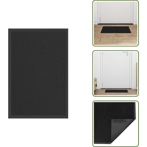 Felpudo para porche - vidaXL Felpudo negro 40x60 cm - Felpudo para vestidor