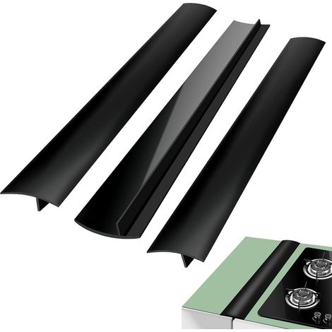 Joint Silicone - 3 Pièces - Noir - 63,5CM - Pour Cuisinière Et Plan De Travail (1/5)