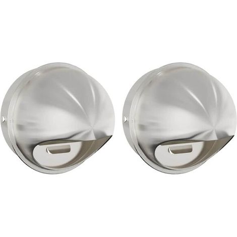 Pare-brise (lot de 2), argenté, 200 mm, acier inoxydable (1/5)